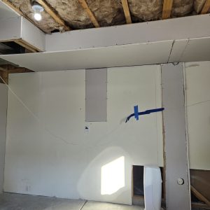 Garage drywall finishing